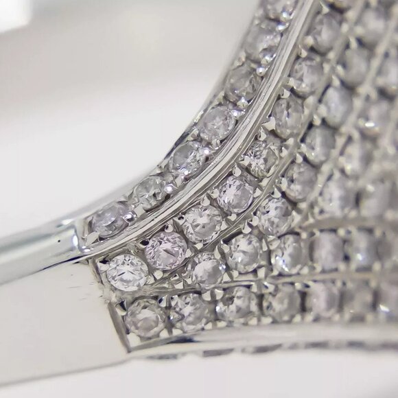 Diamond 0.72ct Ring 750 White Gold US 7.5 6.6g - Picture 5 of 9